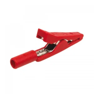 Staubli 24-0154-22 Rode Krokodillenklem voor 2mm Testpunt, 600V 6A