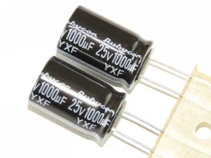 Rubycon 25YXF1000MEFCG412-5X20 1000uF 25V Electrochemical capacitor