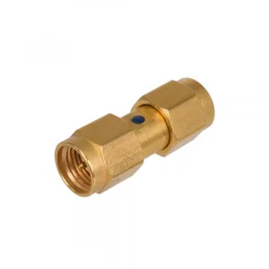 Amphenol 2993-6001 SMA Adapter, Male/Male, Teflon Isolator, 50 Ohm, 18 GHz