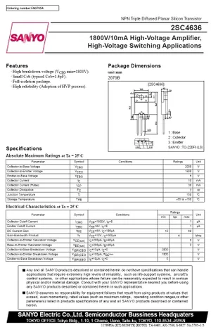 Sanyo 2SC4636RB NPN Transistor - n/a