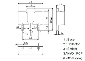 ON Semiconductor 2SD1623T NPN Transistor - n/a