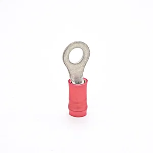TE Connectivity / AMP 31890 Ringkabelschoen M4, Geïsoleerd, Rood, 0.34-1.5mm² Cu/Sn