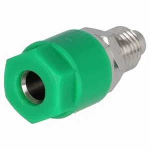 Electro-pjp 3230-I-GN Geïsoleerde Banaanstekkerbus 4mm, vernikkeld, groen, 60V DC 36A