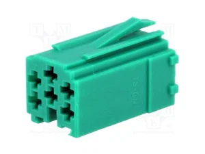 4carmedia 331441-2 Mini-ISO Connectorbehuizing 6 Contacten Groen