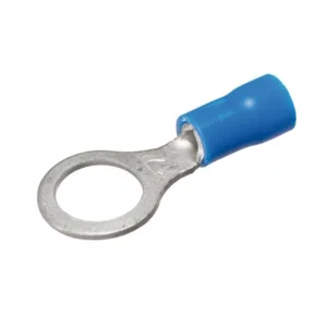 FCI 3630A Geïsoleerde Ringkabelschoen, Blauw, 1.0-2.5mm² Draad, Vertind Messing, PVC
