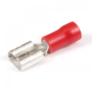 FCI 3903 FASTON .250 Krimpkabeloog, 6.3x0.8mm, Rood, 1.0mm², 10A