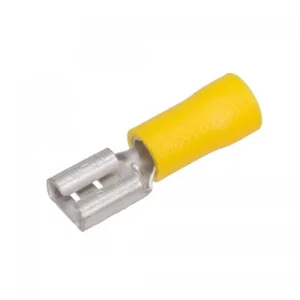 Vogt 3907S FASTON .250 Krimpklem Connector, 6.3x0.8mm, Geel, 4-6mm²