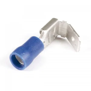 FCI 3926 FASTON .250 Dubbele Krimpklem, 6.3x0.8mm, Blauw, 2.5mm², Geïsoleerd