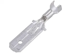TE Connectivity (AMP) Faston 42565-2 Krimpplugconnector, 6.3x0.8mm, 0.8-1.4mm² Kabeldoorsnede, Verti