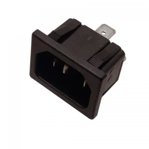 K+b Connector 42R02-3212-V01 Paneelmontage Stekker, 250V/10A, VDE Snap-in 6.3mm Lip