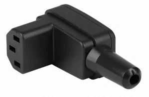 Schurter 4300-0609 IEC 60320 Kabelmontage Vrouwelijke Connector, 250Vac/10A, 3-polig, 90°