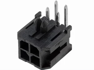 Molex Micro-Fit 3.0 Male Connector, 4-Pins, 90 Graden, THT, 3mm Pitch, 600V, 5A