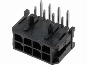 Molex Micro-Fit 3.0 Male Connector, 8-Pins, 90 Graden, THT, 3mm Pitch, 600V, 5A