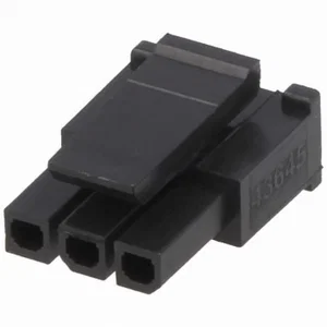 Molex Micro-Fit 3.0 Vrouwelijke Behuizing 3-Pins Zwevend Draad-Printplaat UL94V-0