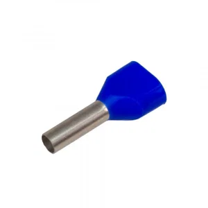 Vogt 460509D Dubbele Geïsoleerde Aderhuls, Blauw, 2x2.5mm², 18mm Lengte