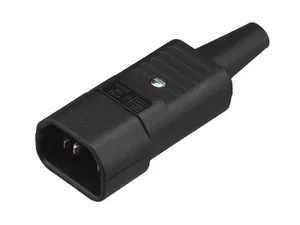 Schurter 4732-0000 AC Stekker C14, 3-Polig, 250V 10A, Kabelmontage