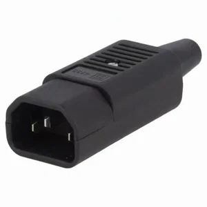 Schurter 4735-0000 AC Stekker C14(E), 3-Pins Mannelijk, 250VAC 10A, Kabelmontage
