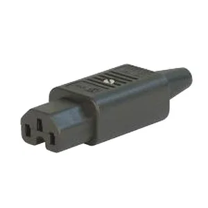 Schurter 4781-0100 AC Kabelconnector C15, 3-Polig, 250VAC 10A, Vrouwelijk