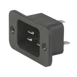 Schurter 4798 C20 AC-voedingsconnector, paneelmontage, 3-pins, 16A 250VAC