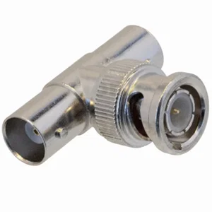 Tyco Electronic Corp. 5-1634532-1 BNC T-Verdeler, 1 Mannelijke naar 2 Vrouwelijke Aftakconnector