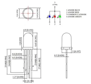 Lucky Light 509RGBC2E-002 Rgb 5mm LED