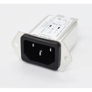 Schurter 5120-0004-0 IEC C14 Netvoedingsingang, Paneelmontage, Gefilterd, 6A, V-Lock