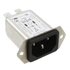 Schurter 5120-0007-0 C14 AC-netcontactdoos, paneelmontage, 15A, filter