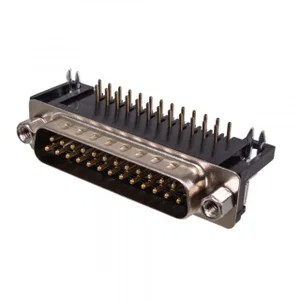 Garry 597-4-025M-N60NF-BS0 D-SUB 25-pins 90° Printplaat Stekker, 10.3mm