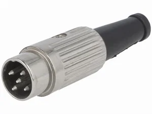 Deltron 610-0520 DIN Plug, 5-polig, 360°, Kabelmontage, RoHS