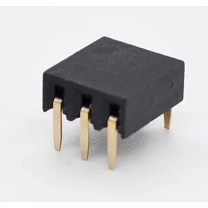 Pinrex 3-pins 90° THT Penheader Socket 2.54mm Pitch, Verguld
