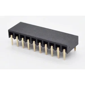 Pinrex 10-pins 90° THT Penheader Socket 2.54mm Pitch, Verguld