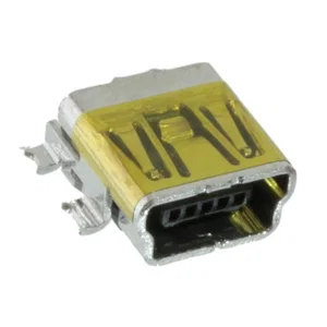 Molex Mini USB-B Receptacle, 6-polig, SMD, 90° Hoek, Positioneerpen, 0.0°C tot +50.0°C