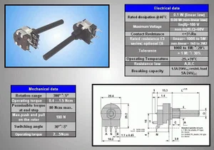 Potenziometro Omeg 6PMI-1M-O-SW 1M Ohms Mono Lineare