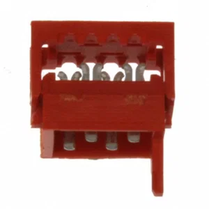 TE Connectivity AMP Micro-MaTch IDC Stekkerconnector 4-pins 2.54mm Pitch Vrijhangend Mannelijk Tin R