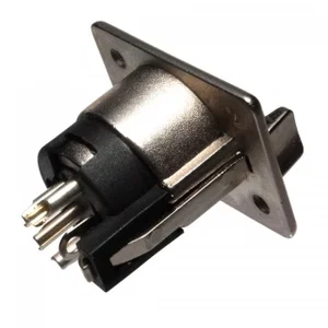 Deltron 702-0500 XLR 5-Pin Paneel Chassisdeel, Soldeerbaar, Schroefbevestiging, -25°C - +70°C