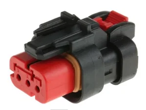 TE Connectivity AMPSEAL 16 Connectorbhuis, Stekker, 3-Polig, Rood, IP67