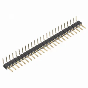 Preci-Dip 25-pins 90° Soldeerstaart Penheader 2.54mm Pitch, Tin-Goud Plating