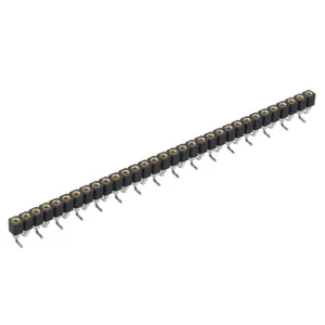 Preci-Dip 801-87-032-30-002101 Socket, 32 Posities, SMD, 2.54mm Pitch, Flash Au