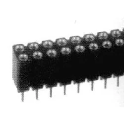 Preci-Dip 2x36-pins THT Socket, 2.54mm Pitch, Verguld, 7mm Bodyhoogte