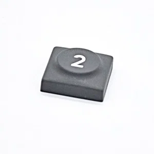 Marquardt 825-002-021 Capuchon de Bouton-Poussoir, Gris Foncé, 19x19, Légende 2