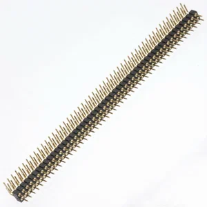 Preci-Dip 832-10-100-20-001101 Haakse Soldeerstaart Pinheader, 100-Pins, 2mm Raster, 0.25µm Goud