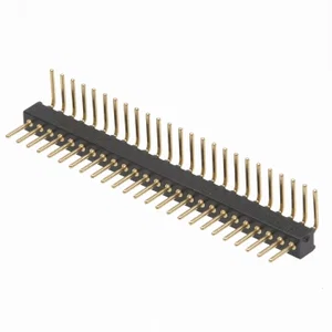 Preci-Dip 850-10-025-20-001101 Haakse Soldeerstaart Pinheader, 25-Pins, 1.27mm Raster, 0.25µm Goud