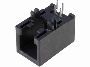 Molex RJ9 4p4c Laag Profiel THT Haakse Jack Connector, Cat 3