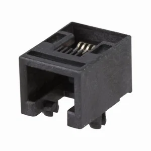 Molex RJ12 6p6c Laag Profiel THT Haakse Jack Connector, Cat 3