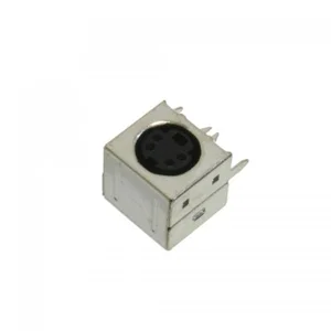 Assmann A-DIO-FS06 Mini-DIN Vrouwelijke Bus, 6-Pins, Afgeschermd, 90°, THT voor Printplaat