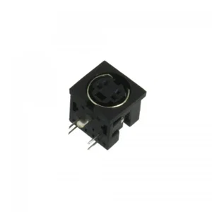 Assmann A-DIO-M04 Mini-DIN Vrouwelijke Bus, 4-Pins, 90°, THT voor Printplaat