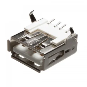 Assmann A-USBA-SMT USB-A Vrouwelijke Connector, PCB Through-Hole Montage, 90-Graden Schuine Contacte