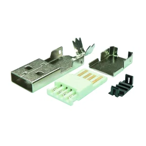 Assmann USB 2.0 A Stekker, 4-polig, Kabelmontage
