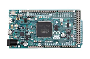 Arduino A000062 Due SAM3X8E Scheda di Sviluppo Microcontrollore con ICSP, Doppia MicroUSB, CAN, SPI,