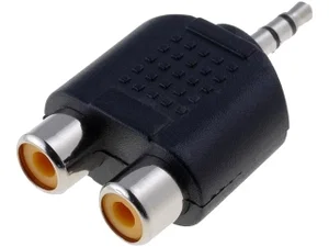 Jack 3.5mm Stereo Mannelijk naar 2x RCA Vrouwelijk Splitter Adapter